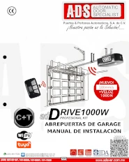 Manual de Instalacion, Manual de Instalacion Abrepuertas de Garage DRIVE1000W, Puertas y Portones Automaticos S.A. de C.V.